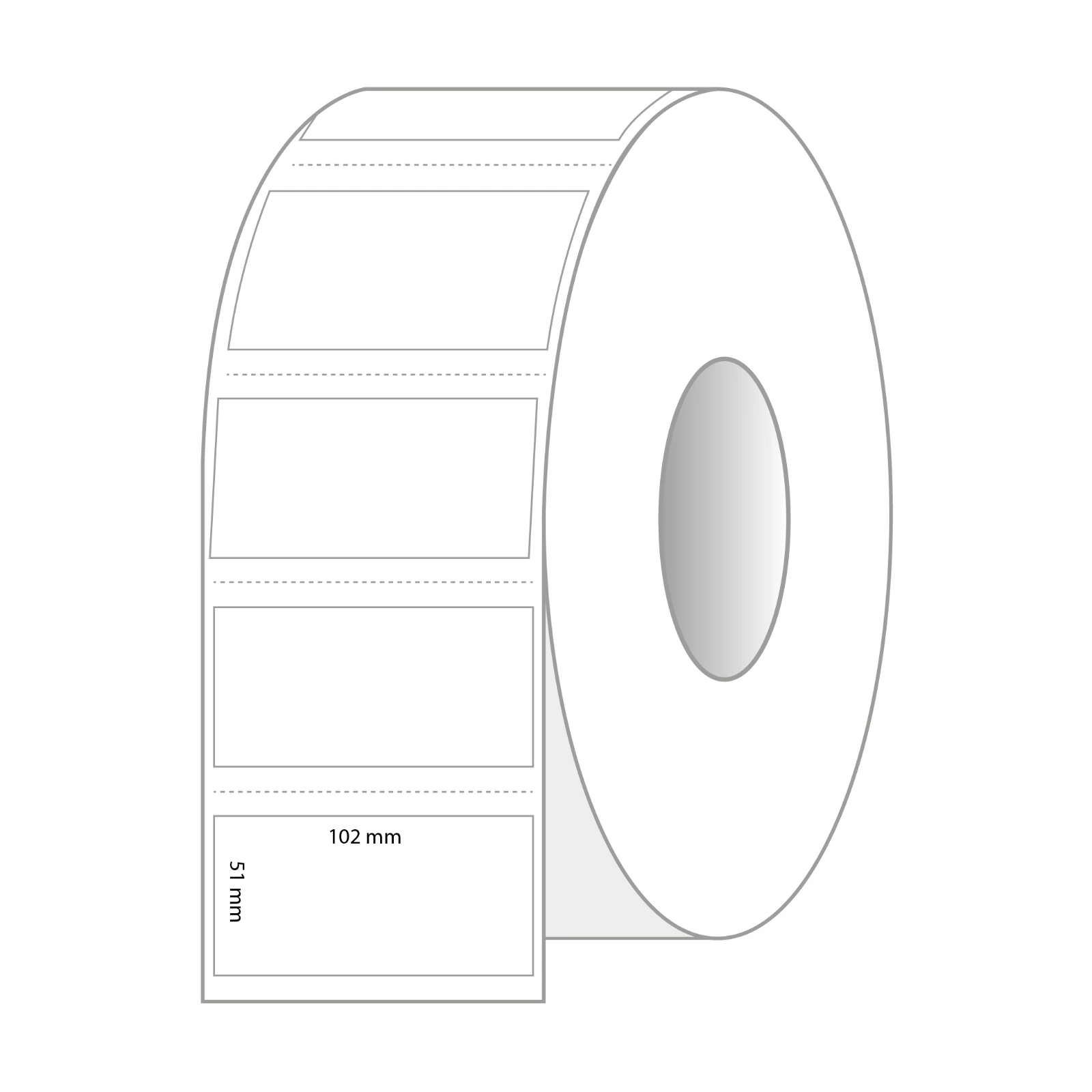 Avery Zweckform® TD8050-25 Thermoetikettrollen - 102 X 152 Mm